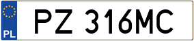 Trailer License Plate